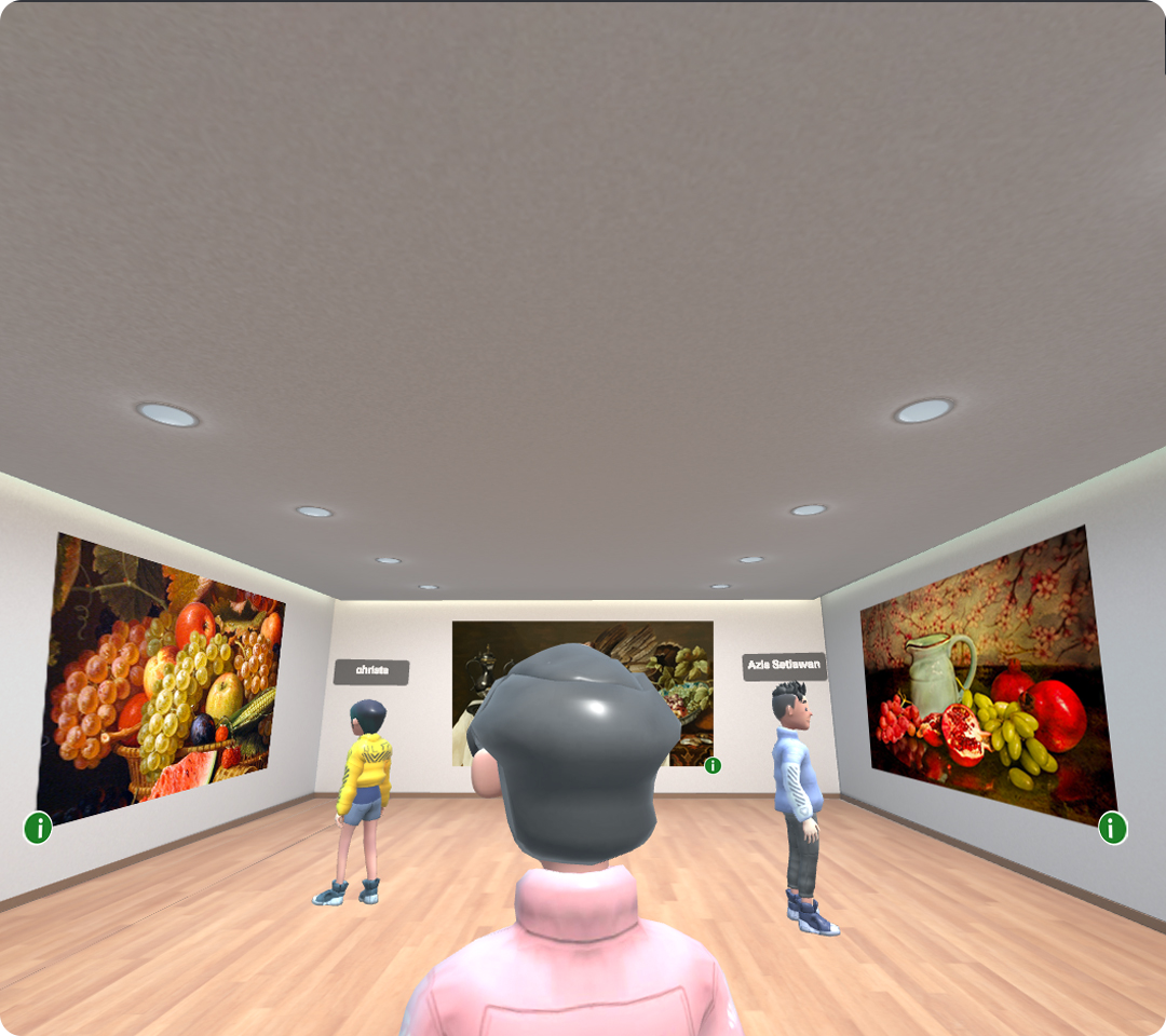 Virtual art exhibition on Assemblr Metaverse
